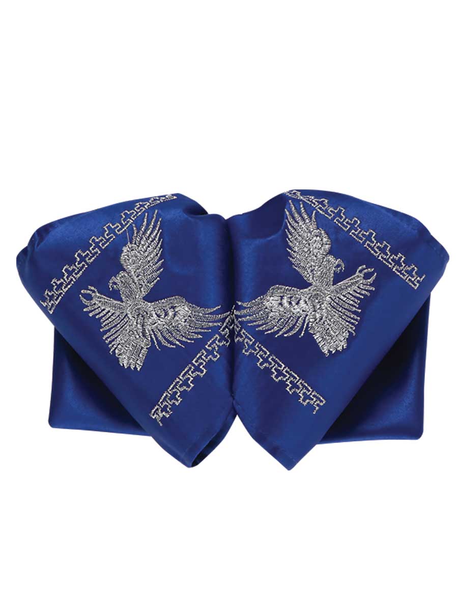 Adult
Mexican Charro Bow Tie 100% Polyester Royal Blue/Silver 600121