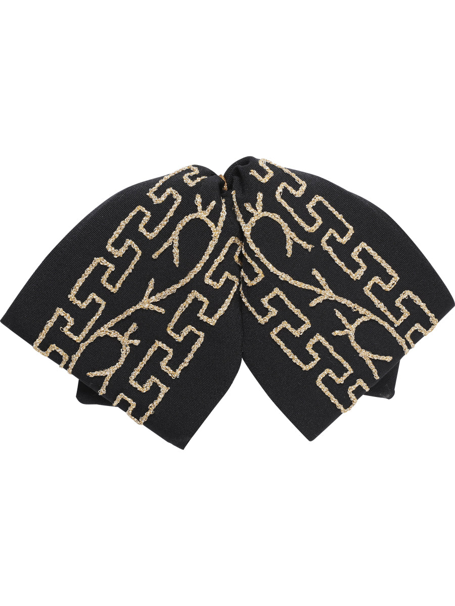 Adult
Mexican Charro Bow Tie 100% Polyester Black/Gold 601111