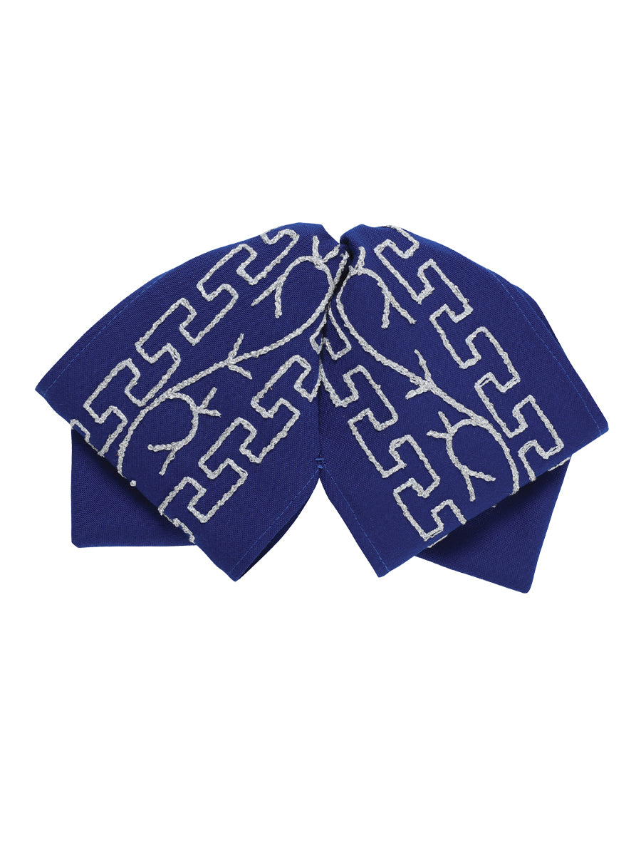 Adult
Mexican Charro Bow Tie 100% Polyester Royal Blue/Silver 601115