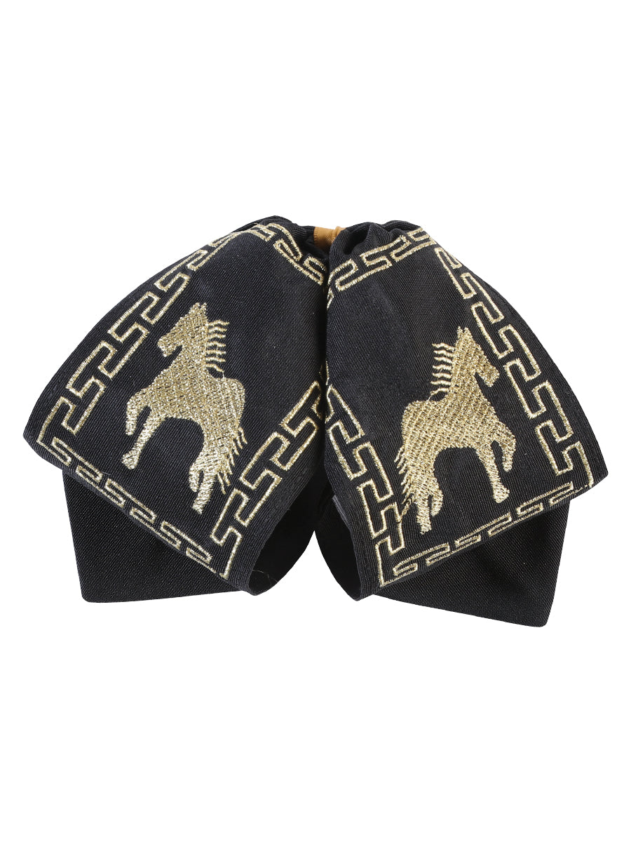 Adult
Mexican Charro Bow Tie 100% Polyester Black/Gold 601802