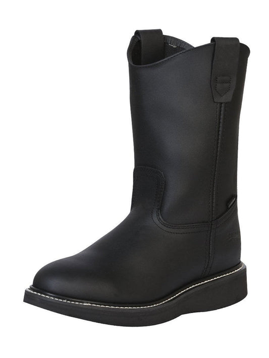 Establo Men’s Work Boot Grasso Leather

 - Black 312
