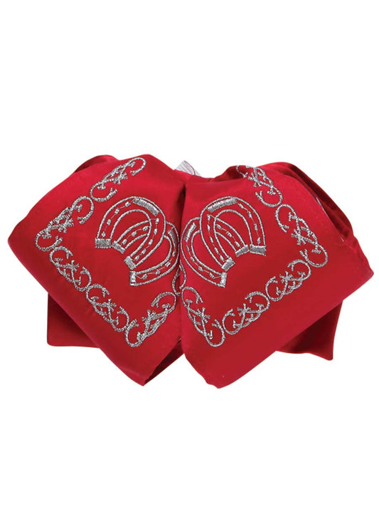 Adult 
Mexican Charro Bow Tie 100% Polyester Red/Silver 600128