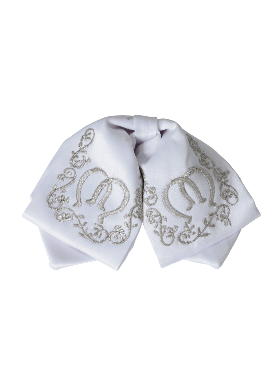Kids 
Mexican Charro Bow Tie 100% Polyester White/Silver 600397