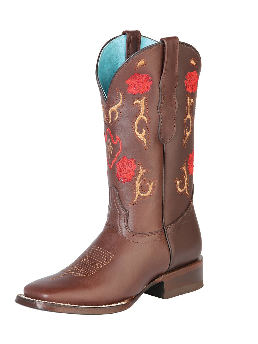 Botas de Cuero Crazy Original para Mujer Horma Rodeo Chocolate