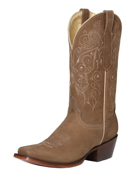 Botas Vaqueras de Cuero Original para Mujer en Horma Rodeo