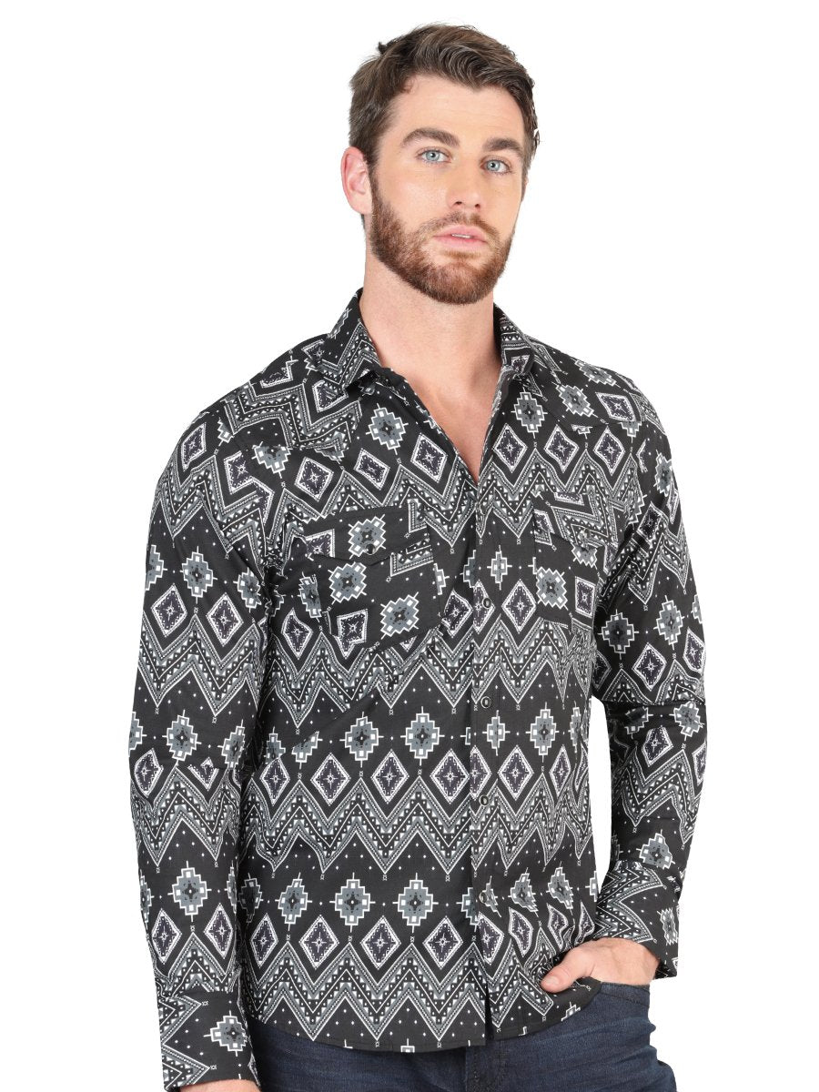 Camisa de Moda Color Negro (44432)