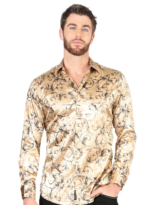 Camisa de Moda El Señor de Los Cielos Color Beige (44591)