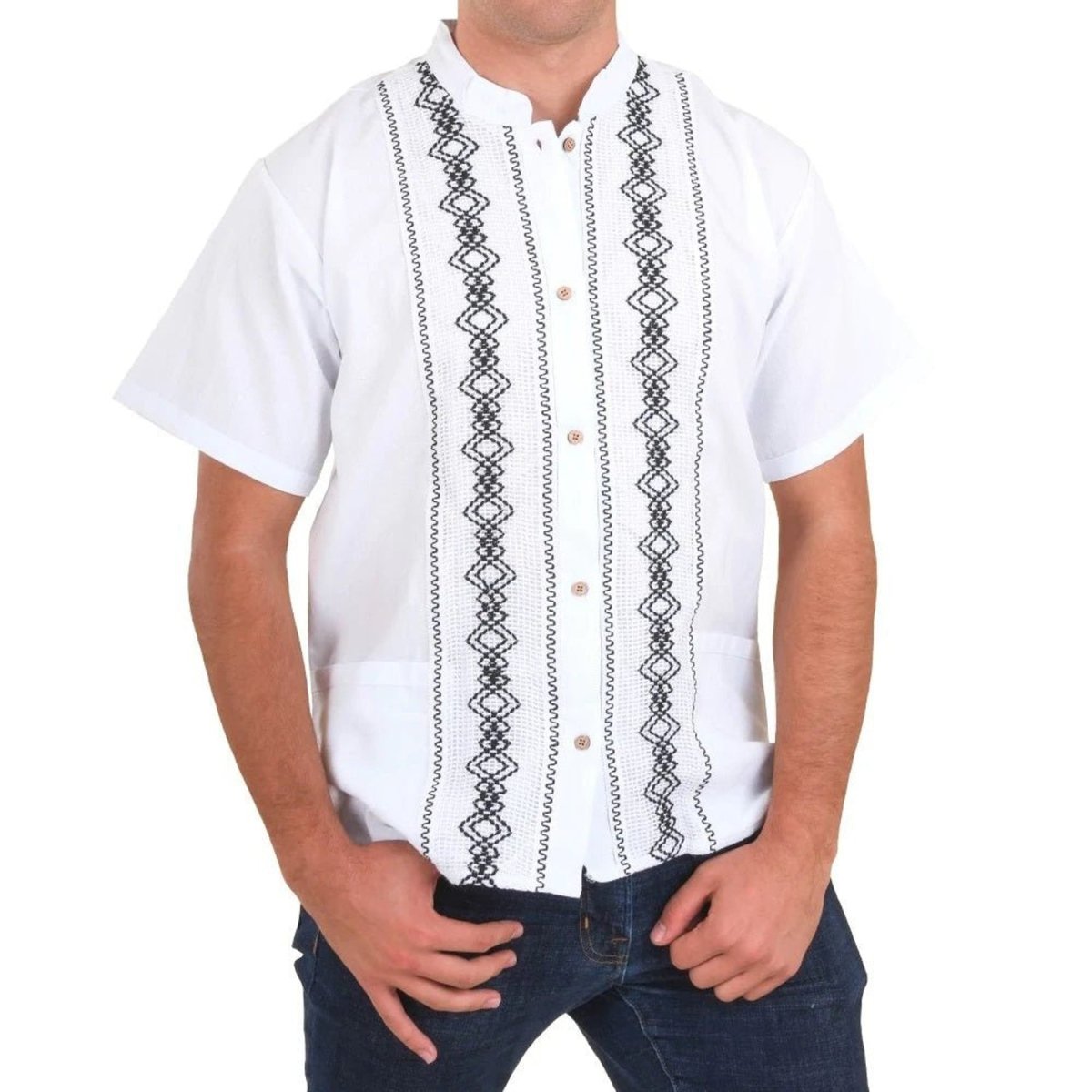 Camisa para Hombre Manga Corta Blanca (78131)