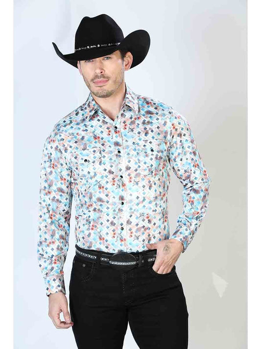 Camisa Vaquera de Moda El Señor de los Cielos Azul Multicolor (43933)