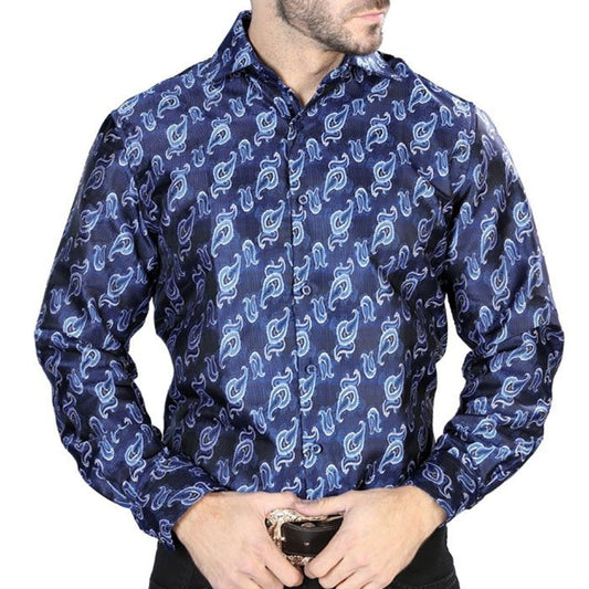 Camisa Vaquera de Moda El Señor de los Cielos Color Azul (43755)