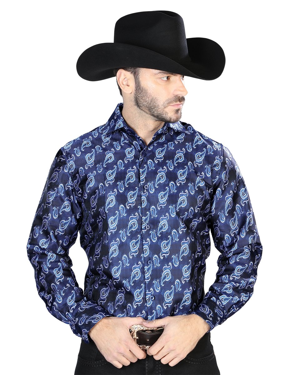 Camisa Vaquera de Moda El Señor de los Cielos Color Azul (43755)