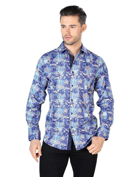 Camisa Vaquera de Moda El Señor de los Cielos Color Azul (44050)