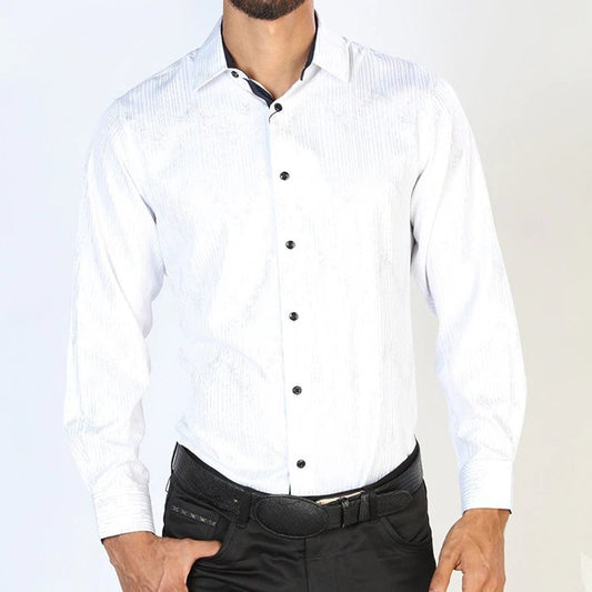 Camisa Vaquera de Moda El Señor de los Cielos Color Blanco (43842)