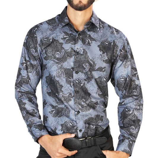 Camisa Vaquera de Moda El Señor de los Cielos Color Negro (43775)