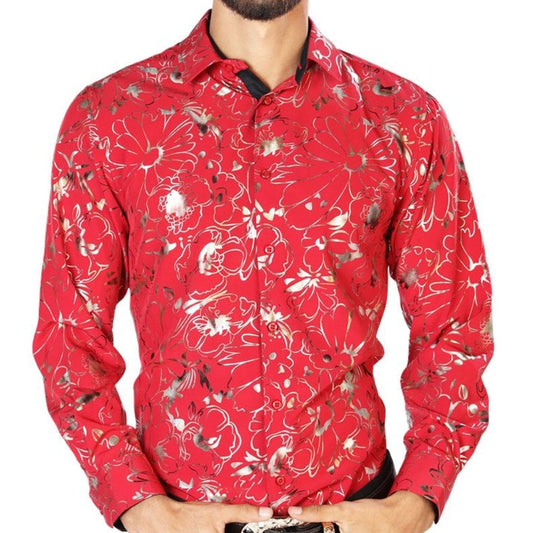 Camisa Vaquera de Moda El Señor de los Cielos Color Rojo (43877)