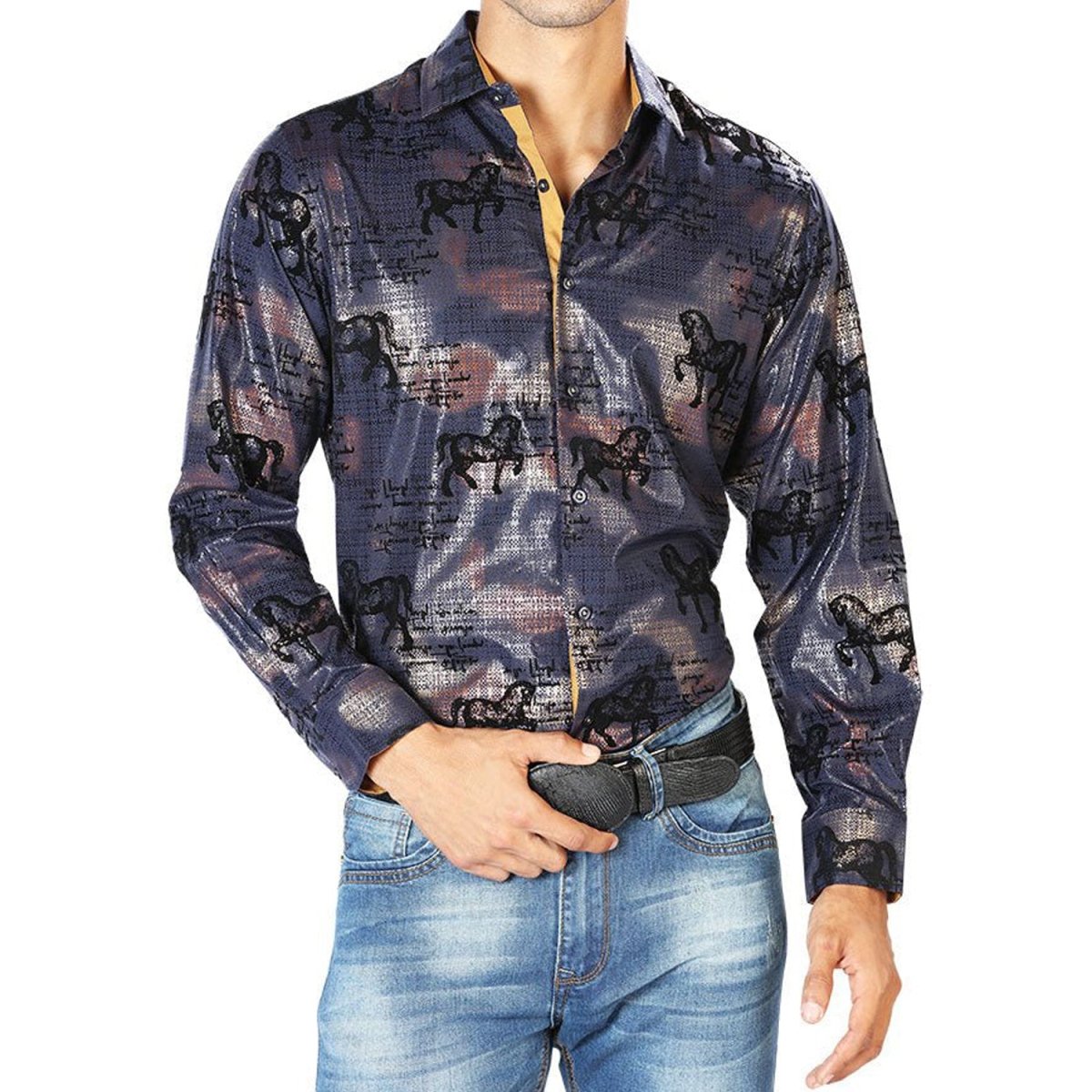 Camisa Vaquera de Moda El Señor de los Cielos (43594)