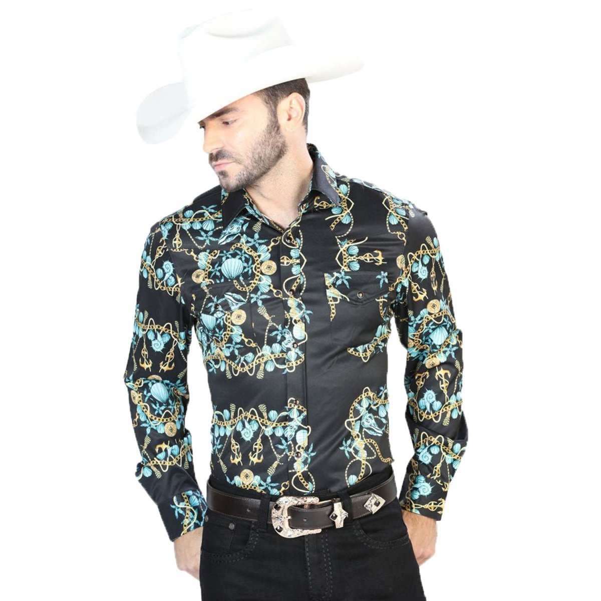 Camisa Vaquera de Moda El Señor de los Cielos (44083)