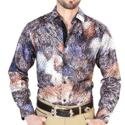 Camisa Vaquera de Moda El Señor de los Cielos Multicolor (43818)