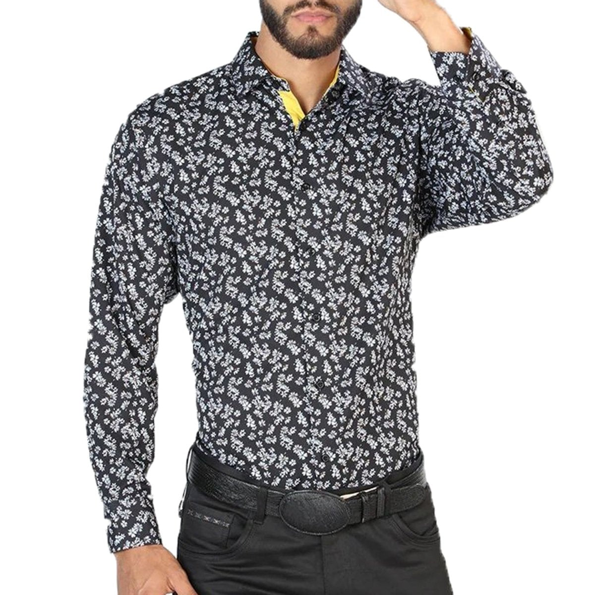 Camisa Vaquera de Moda El Señor de los Cielos Negra (126264)