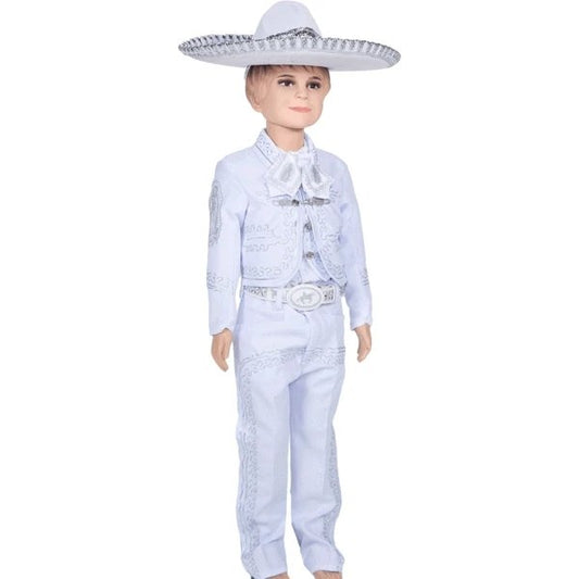 Traje Charro para Niño (TODO INCLUIDO) Blanco (72320)